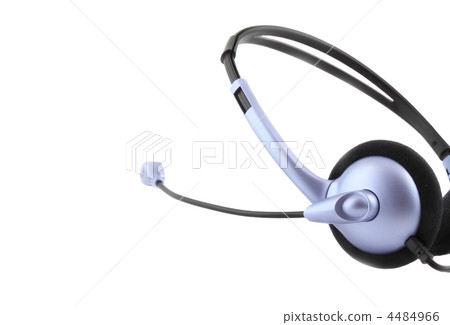 Headset with a microphone. 4484966