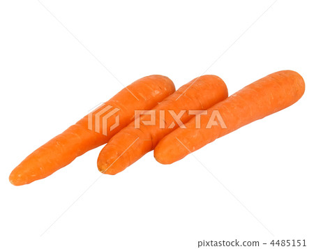 Fresh carrot on white.Isolated. Fresh carrot on white.Isolated. 4485151