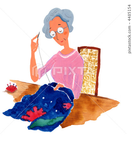 Sewing of Grandma Sewing of Grandma 4485154
