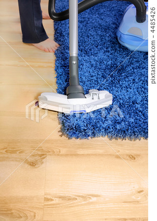 Metal pipe of vacuum cleaner in action. Metal pipe of vacuum cleaner in action. 4485426