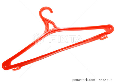 Red clothes hanger. Isolated Red clothes hanger. Isolated 4485498