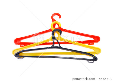 Red clothes hanger. Isolated Red clothes hanger. Isolated 4485499