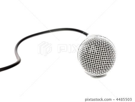 Microphone isolated over white. Microphone isolated over white. 4485503