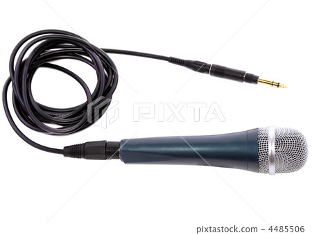 Microphone isolated over white. Microphone isolated over white. 4485506