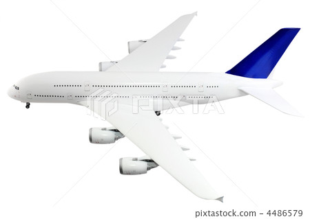 Modern airplane on white. Modern airplane on white. 4486579