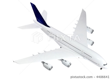 Modern airplane  on white. 4486641