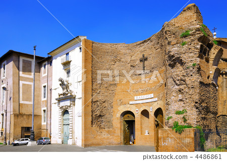 Great church in center of Rome, Italy 4486861