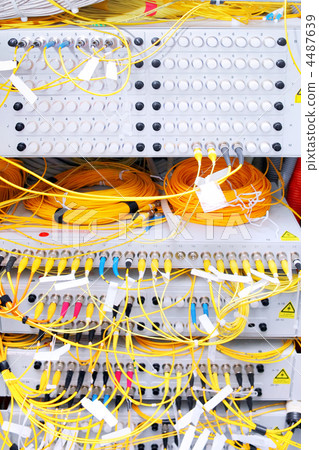 Telecommunication equipment of network cables. Telecommunication equipment of network cables. 4487639
