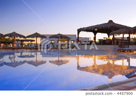 Early morning near the pool. 4487900