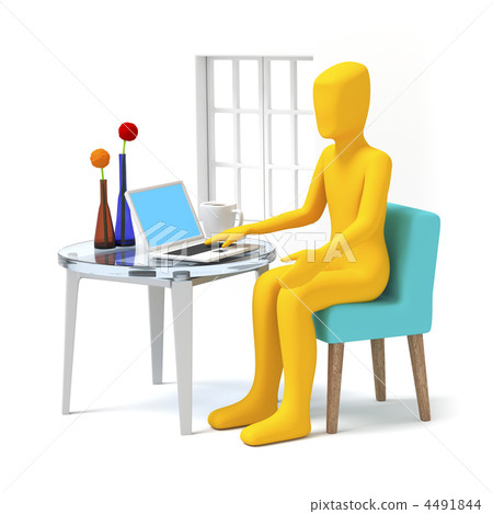 Room with computer 4491844