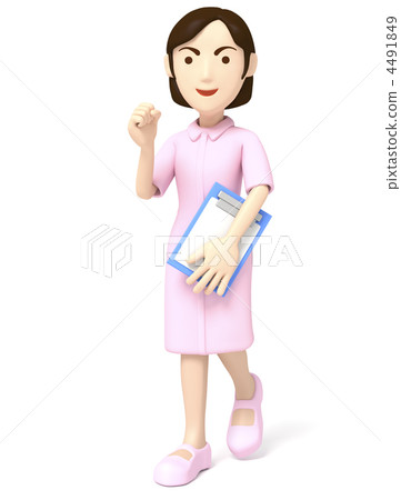 Nurse guts pose Nurse guts pose 4491849