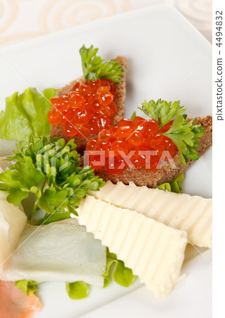 appetizer with smoked salmon appetizer with smoked salmon 4494832