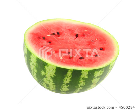 Half of ripe watermelon. Isolated Half of ripe watermelon. Isolated 4500294
