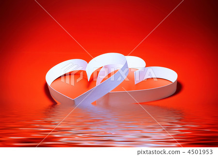 St. Valentine Day. Two hearts 4501953