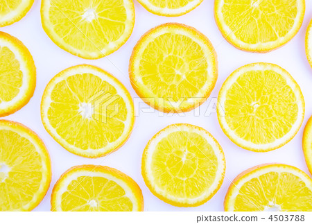 Abstract orange on white. 4503788