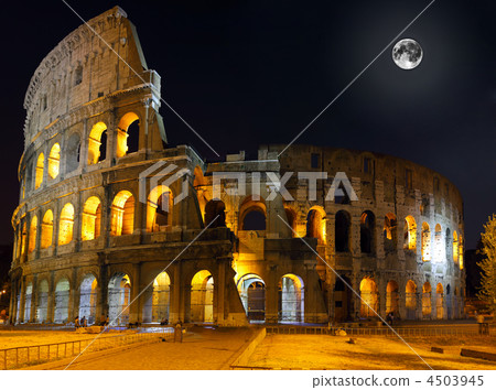 The Colosseum, Rome.  Night view 4503945