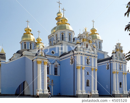 Temple in capital of Ukraine- Kiev city. 4505520