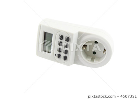 Electrical timer clock. Isolated 4507351