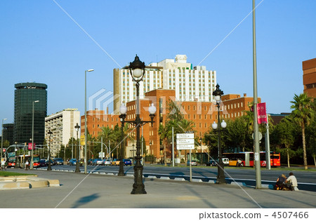 City view  of  Barcelona, Spain. 4507466