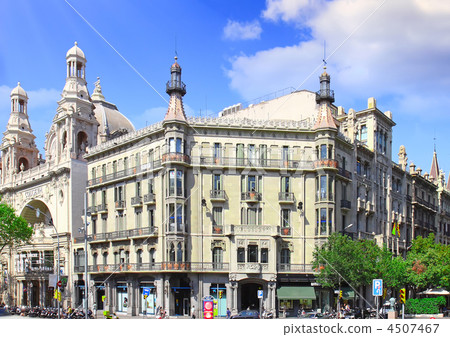 City view  of  Barcelona, Spain. 4507467