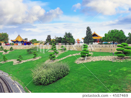 View of the Chinese park. 4507469