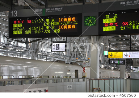 新幹線平台 電子公告板 新青森站 4507560