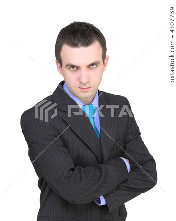 Caucasian businessman with crossed arms. Caucasian businessman with crossed arms. 4507739