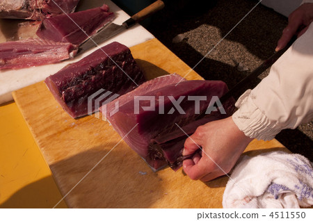 raw tuna, breakdown show, fresh fish 4511550