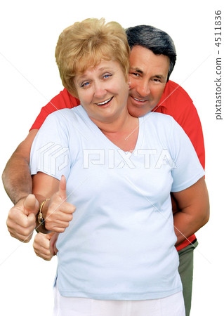 Elderly couple showed up thumbs All just fine!" Elderly couple showed up thumbs All just fine!" 4511836