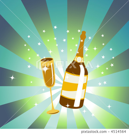 wine bottle and glass 4514564