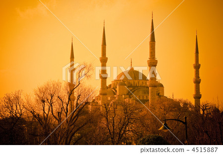 Blue Mosque at sunset, Istanbul 4515887