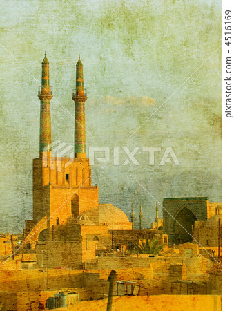 vintage image of Yazd, Iran 4516169