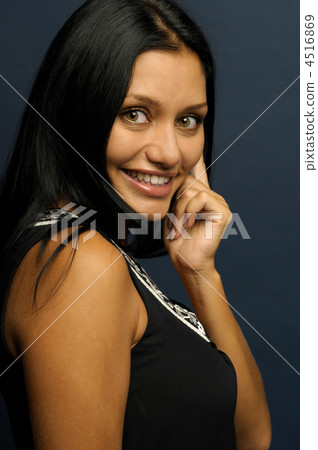 woman is talking to phone woman is talking to phone 4516869