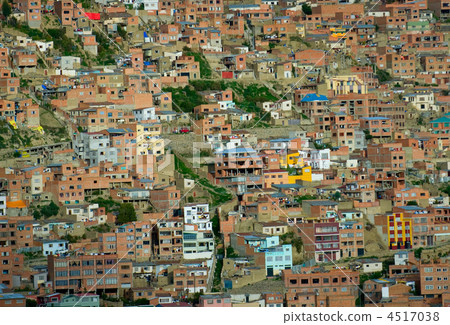 Background of houses, La Paz, Bolivia Background of houses, La Paz, Bolivia 4517038