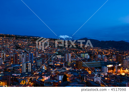 Panorama of night La Paz, Bolivia Panorama of night La Paz, Bolivia 4517098