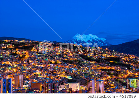 Panorama of night La Paz, Bolivia Panorama of night La Paz, Bolivia 4517099
