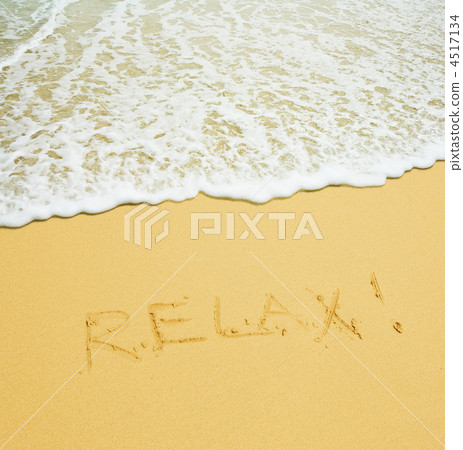 relax written in a sandy tropical beach relax written in a sandy tropical beach 4517134