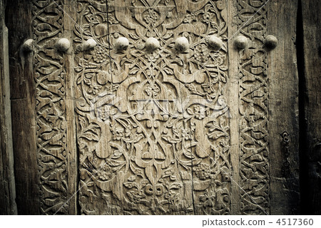 close-up image of ancient doors 4517360