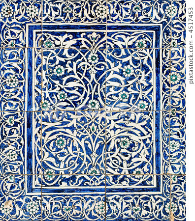 Tiled background with oriental ornaments Tiled background with oriental ornaments 4517453