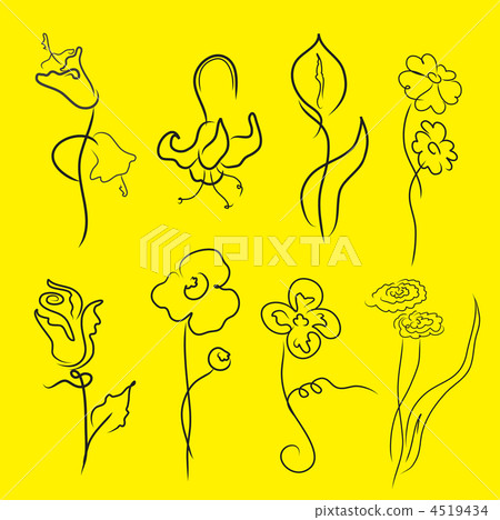 flowers Design Set flowers Design Set 4519434