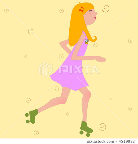 girl riding roller skates 4519982
