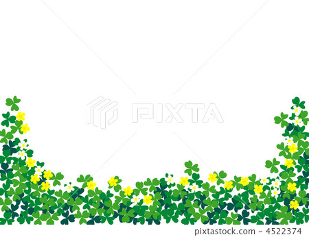 Clover and floret frame Clover and floret frame 4522374