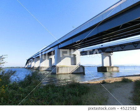 琵琶大橋 湖泊 湖 4522582