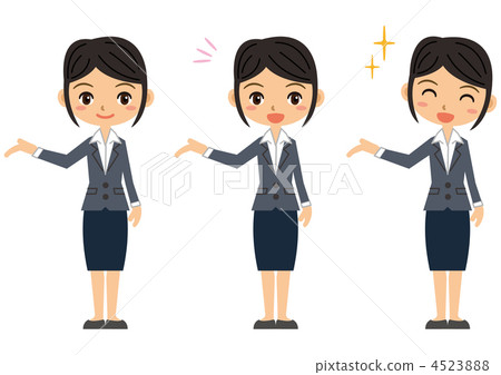 A lady to show (black hair) 4523888