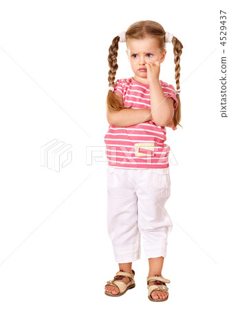 Sulking child with arms crossed. Sulking child with arms crossed. 4529437