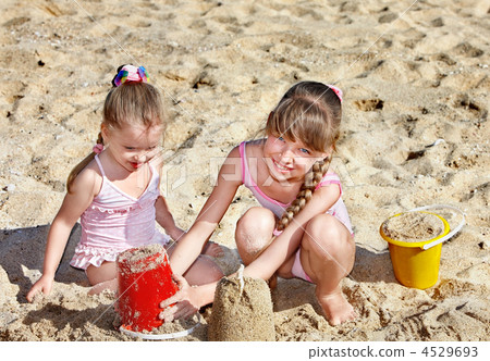 Children playing in sand Children playing in sand 4529693