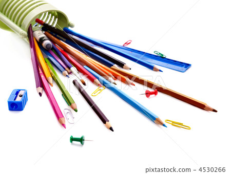 Close up of school supplies. 4530266