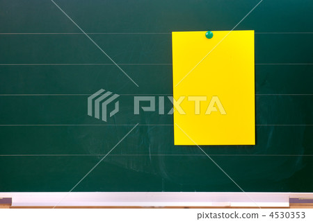 Blackboard with sticky notes Blackboard with sticky notes 4530353