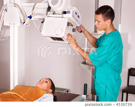 Patient with doctor radiologist. 4530739