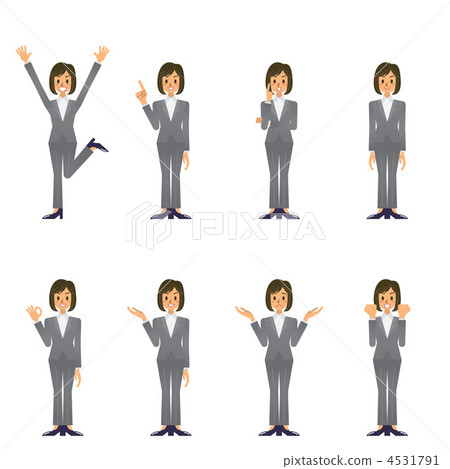 Business woman empire and sad illustration 4531791